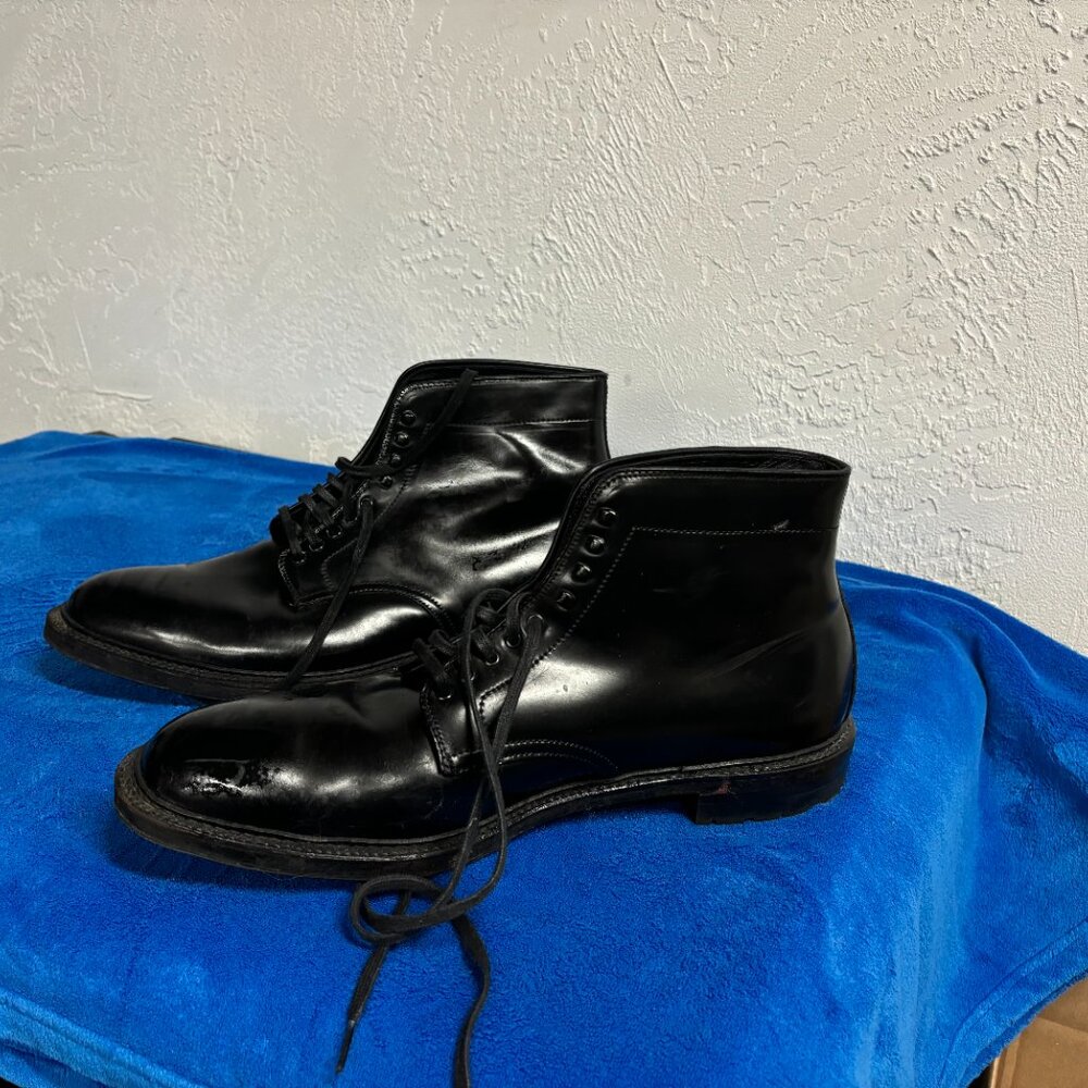 Alden 45149HC Plain Toe Boot Black Shell Cordovan Size 13